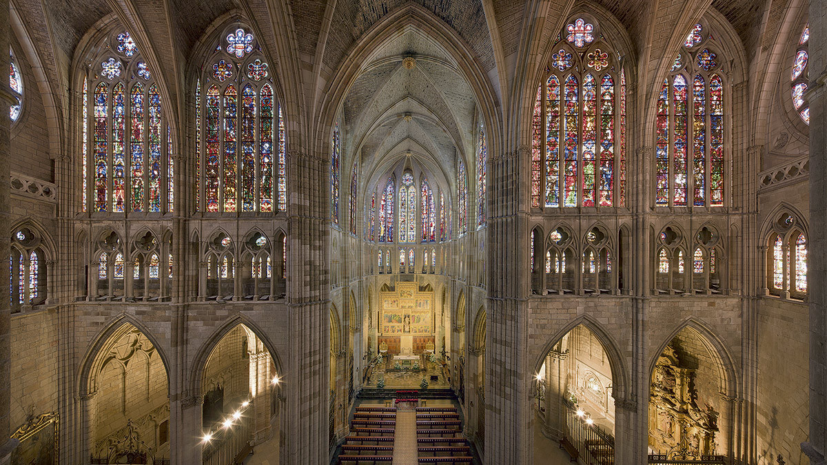 Catedral vidrieras ng