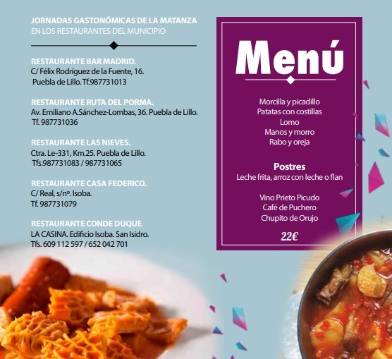 Puebla de lillo matanza ferias 2018 gastronomia (2)