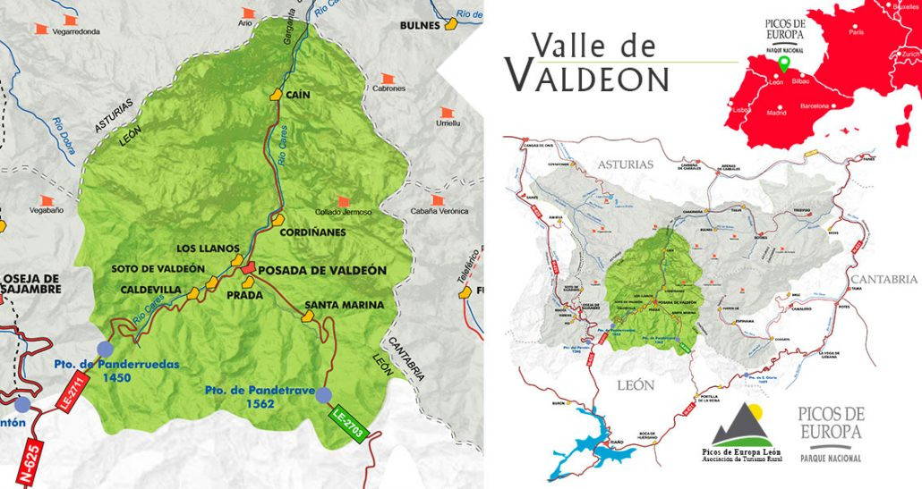 Mapa turismo vallevaldeon