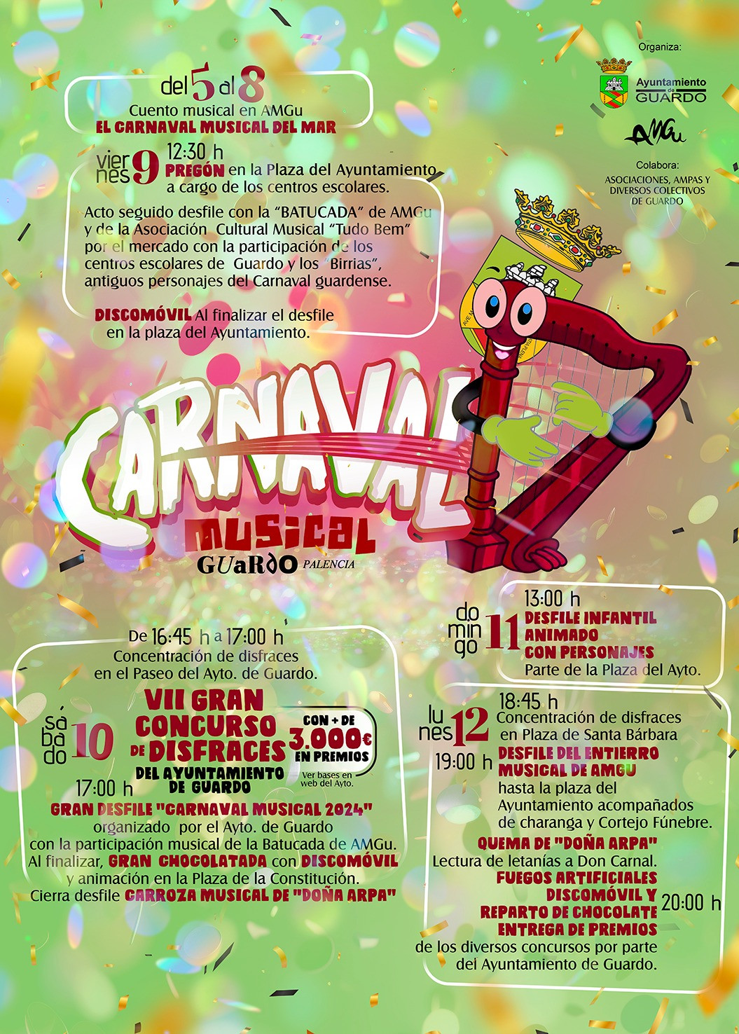 Programa carnaval musical guardo 2024