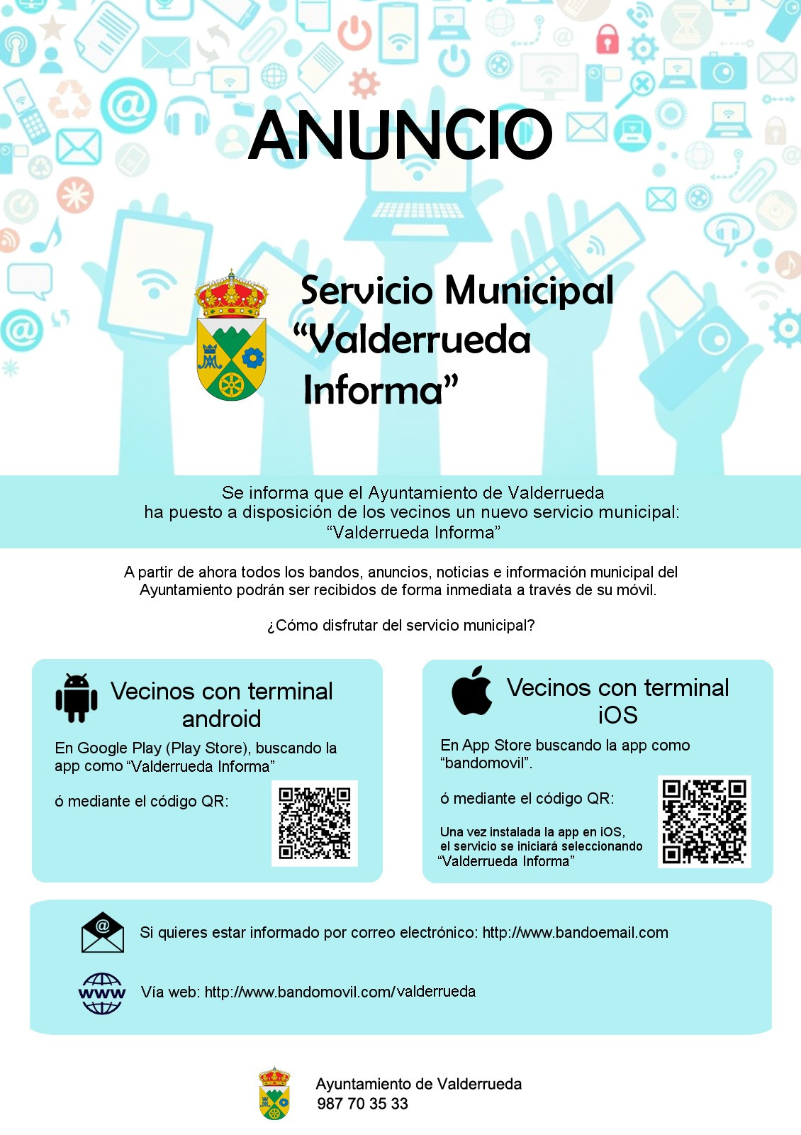 Valderrueda informa app