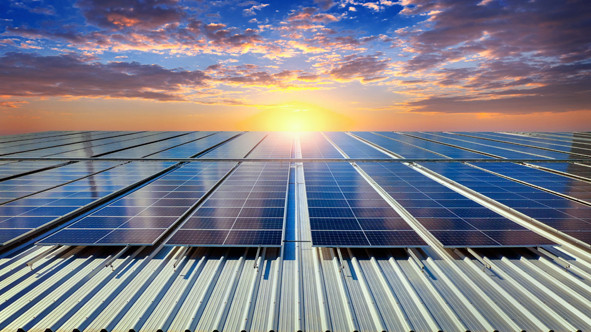 Paneles solares techo celula solar