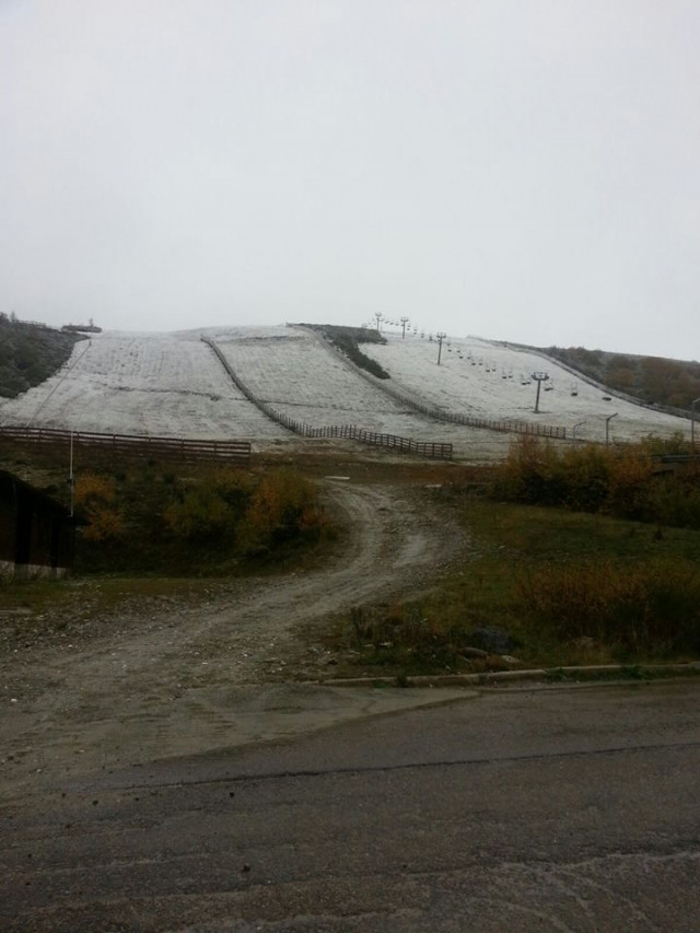 Nieve en la Estación de Leitariegos