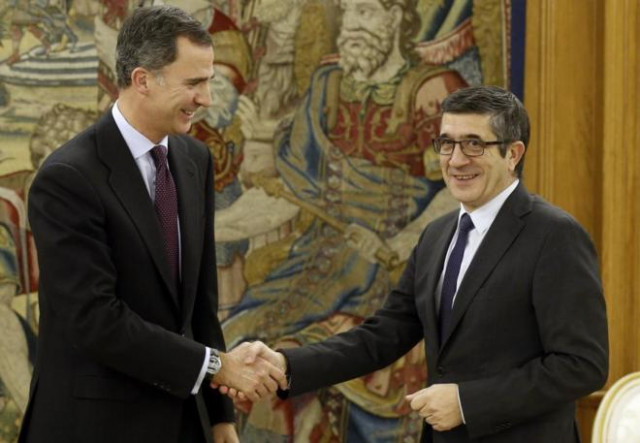 Rey Felipe VI con Patxi Lopez