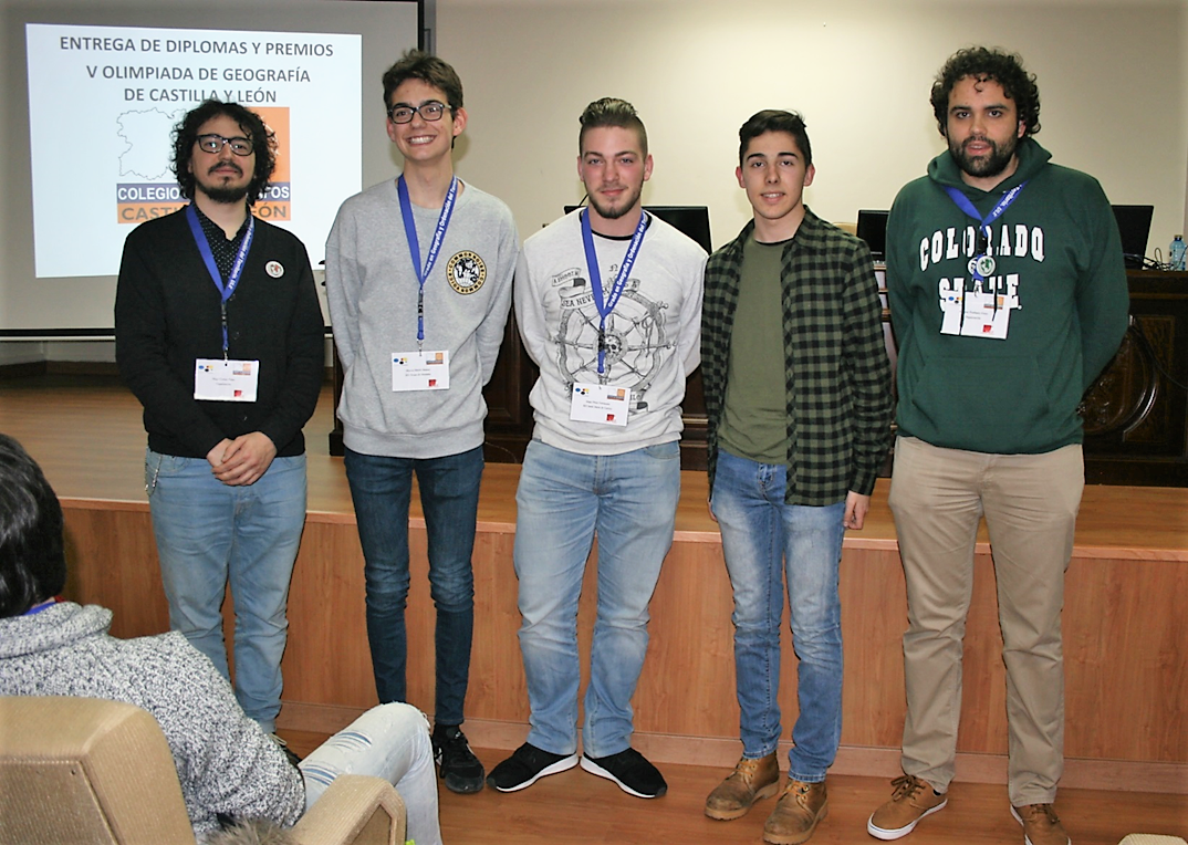 Ganadores Olimpiada Geografu00eda de Castilla y Leu00f3n