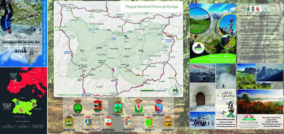 Mapa desplegable picos de europa 2