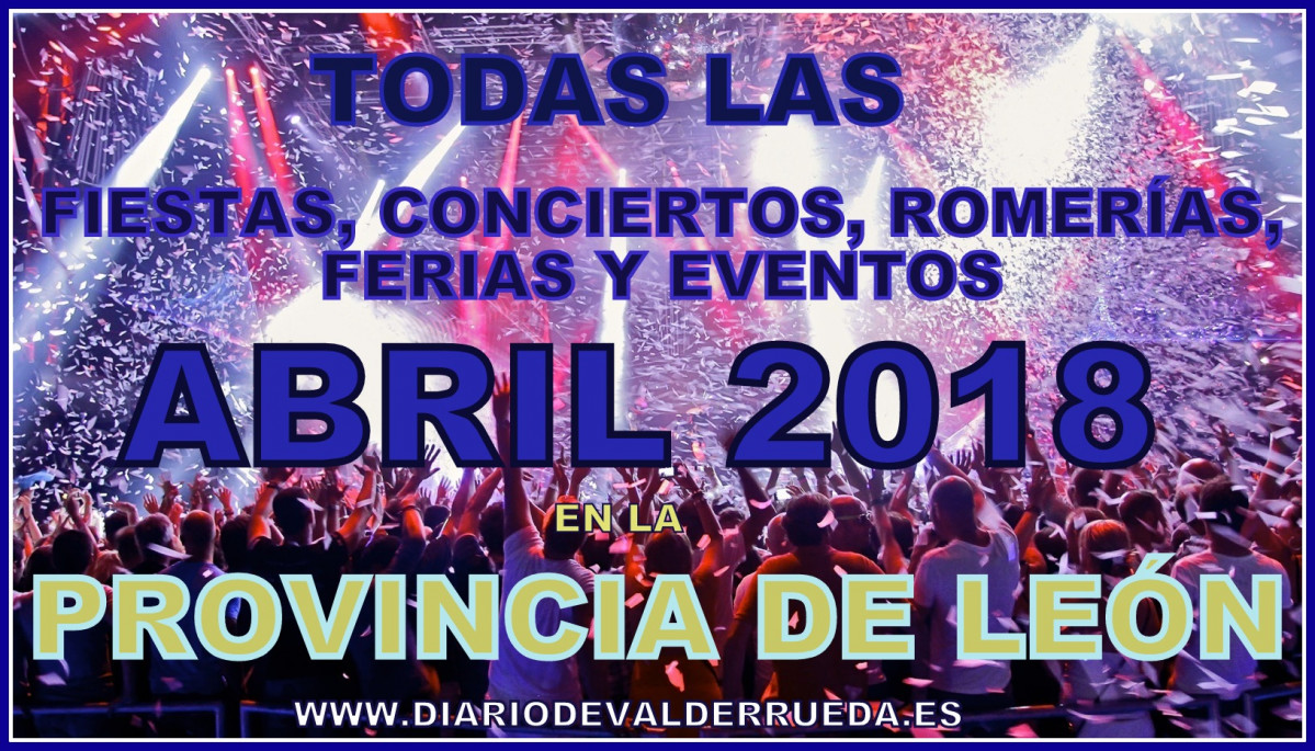 Fiestas 2018 carteles ABRIL