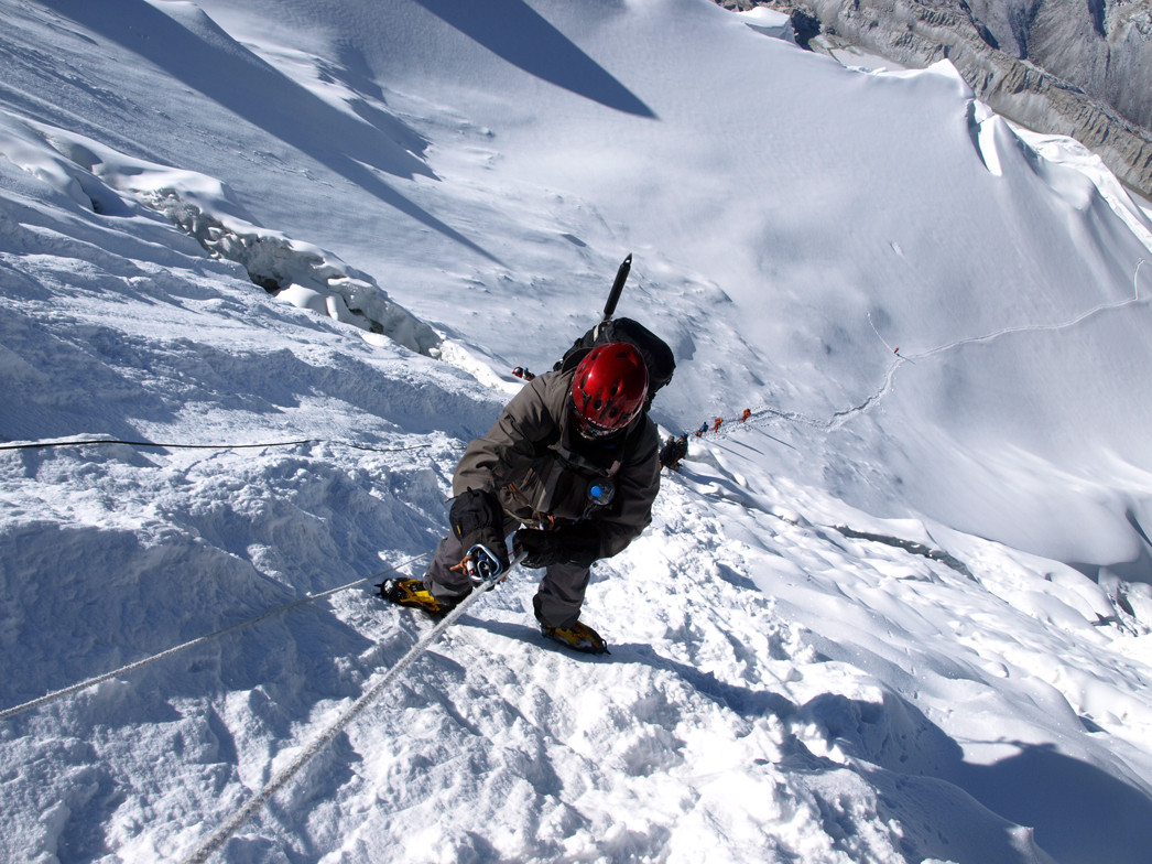 En el Islad Peak a 6.100 m.