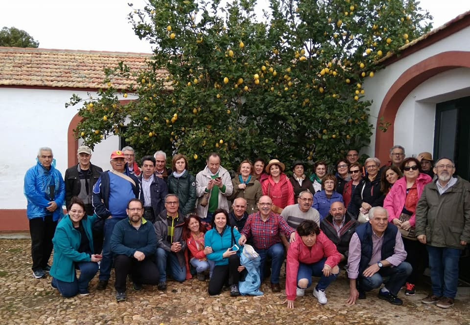 El grupo en la finca La Sevillana