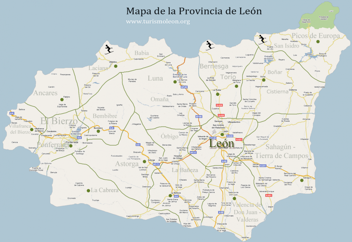 Mapa leon