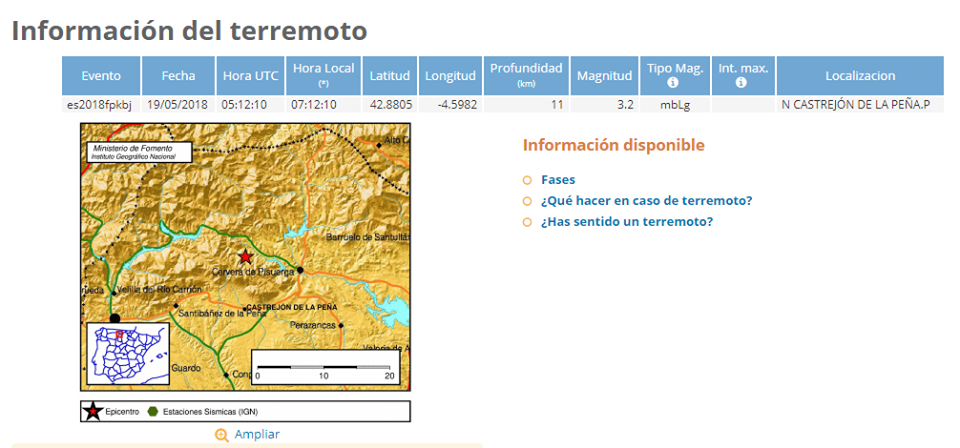 Terremoto castrejon de la peu00f1a 19mayo 2918