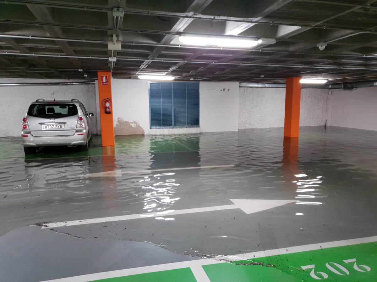 Tormenta parking plaza mayor leon ddv 2