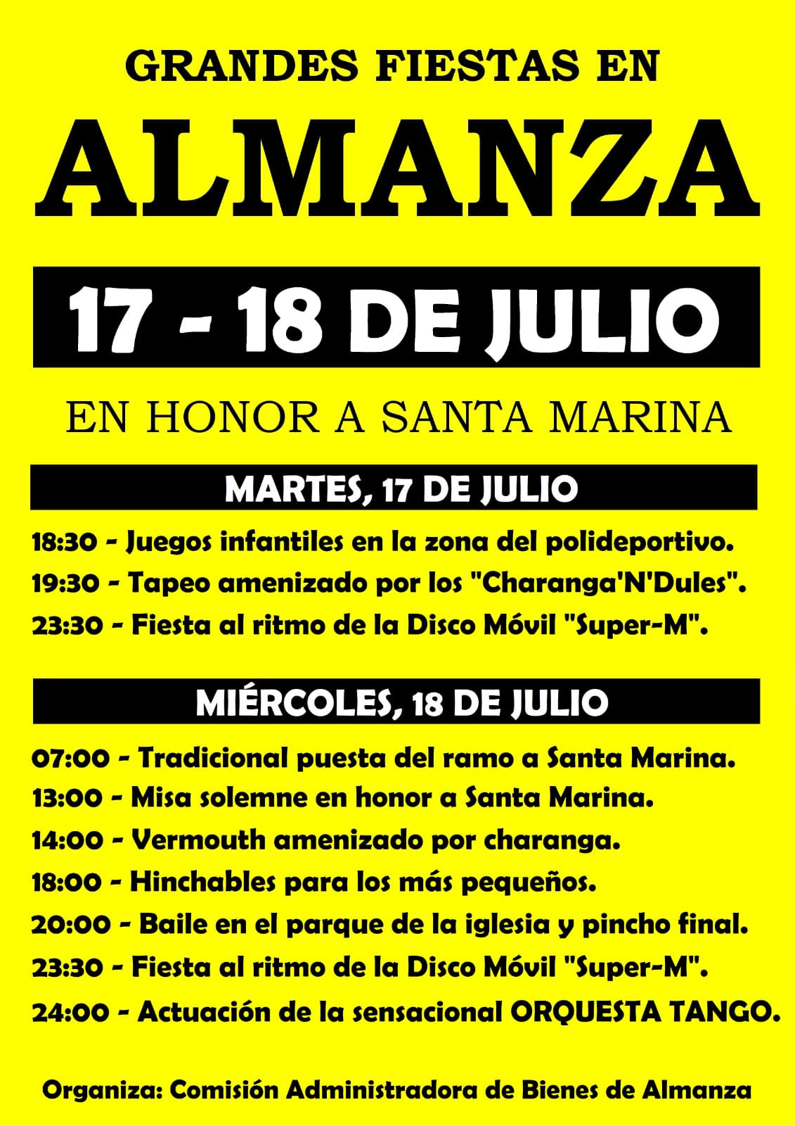 Fiestas almanza