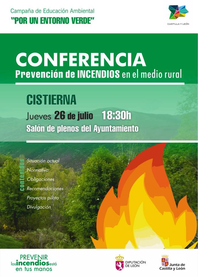 Conferencia cistierna fuego