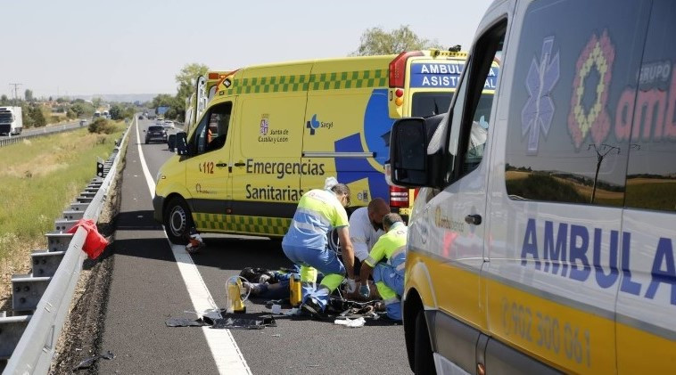 Motorista accidente a 62 valladolid el norte (3)