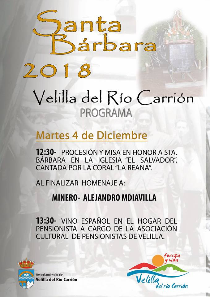 Santa barbaru00e1 velilla 2018