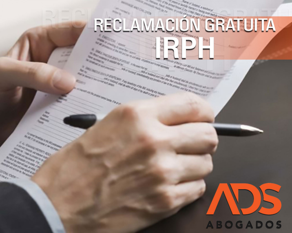 Reclamacion gratuita IRPH