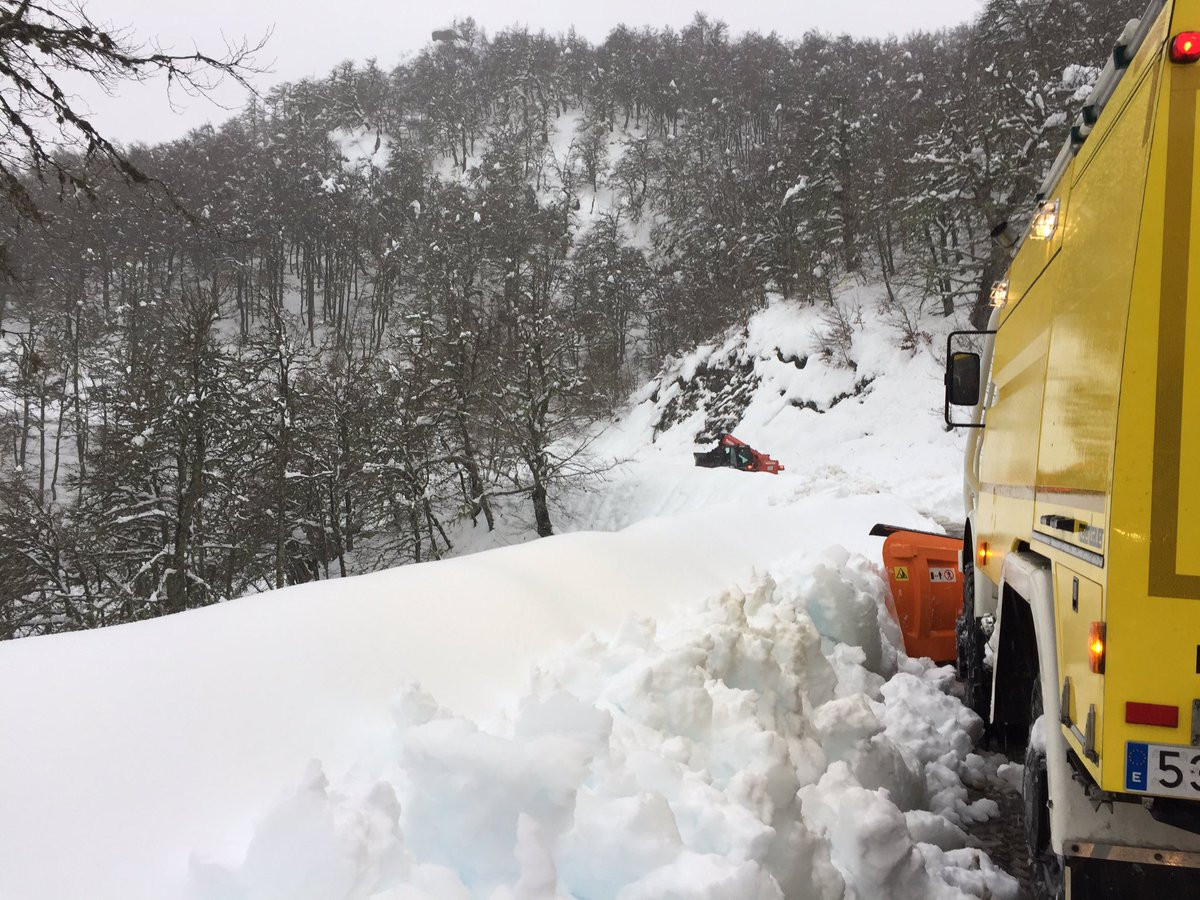 Alud de nieve en panderrueda enero 23 2019 2