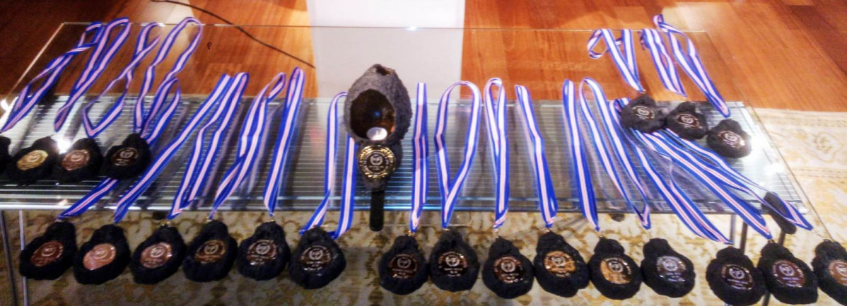 Medallas conseguidas en el Europeo de Celtas, en Islandia, abril 2019