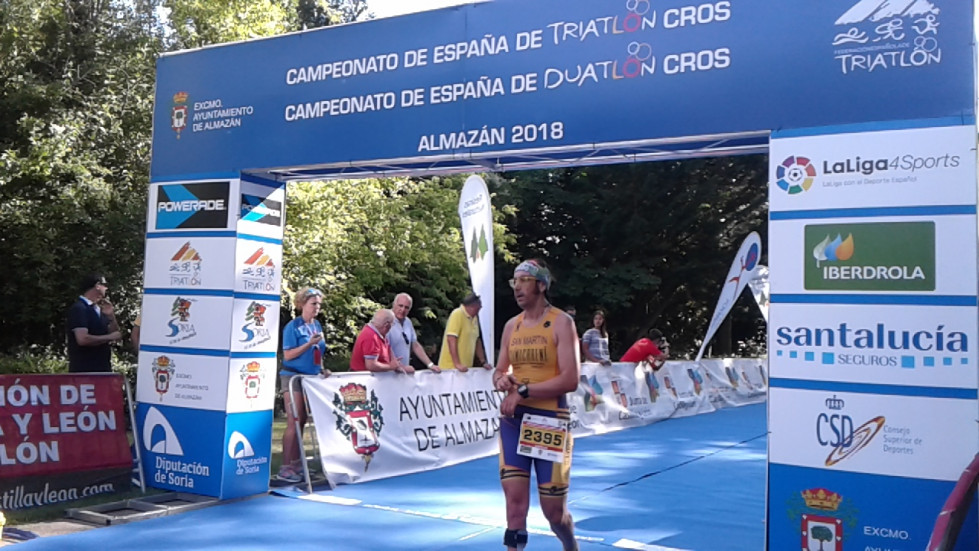 Llegada Duatlon Almazan 2018
