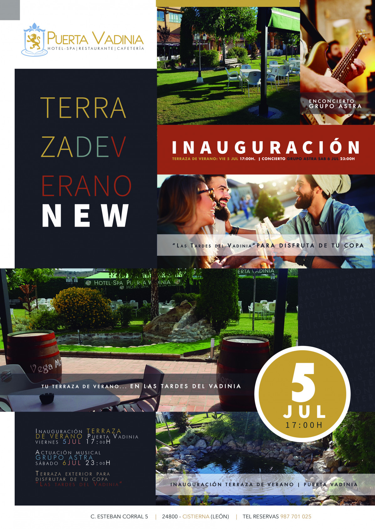 Cartel terraza