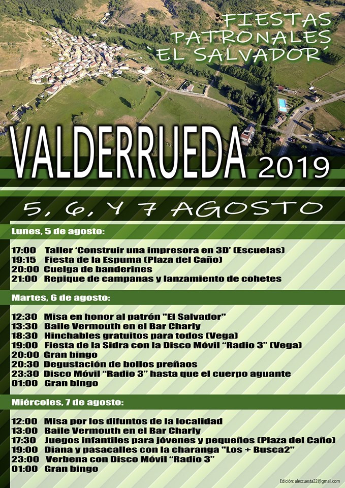 Fiestas de valderrueda 2019