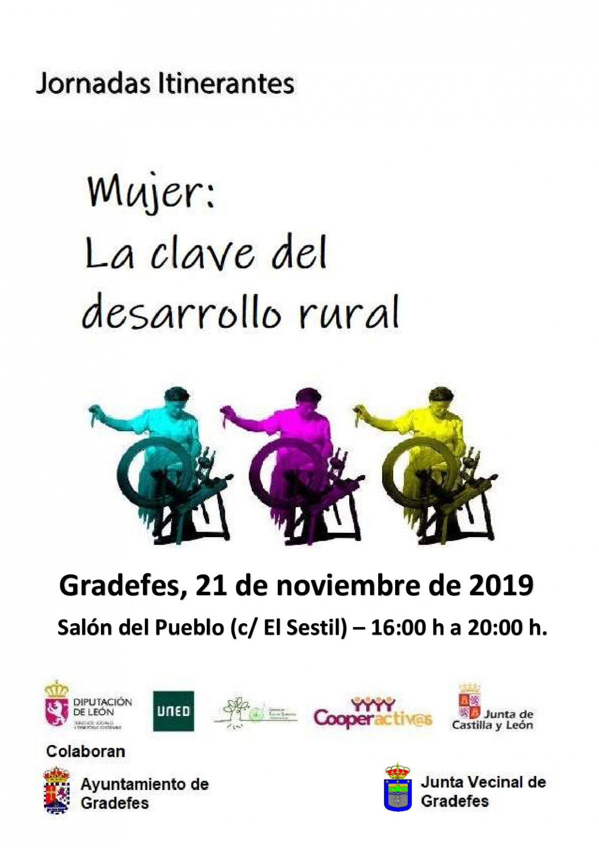 CarteljornadasitinerantesmujerdesarrolloruralenGradefes1