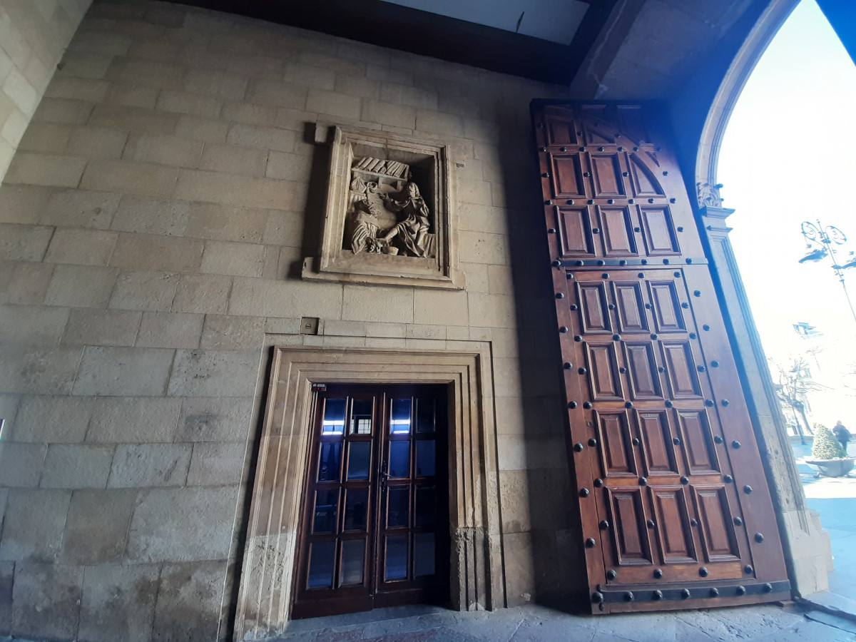 Relieve en el zaguán de entrada