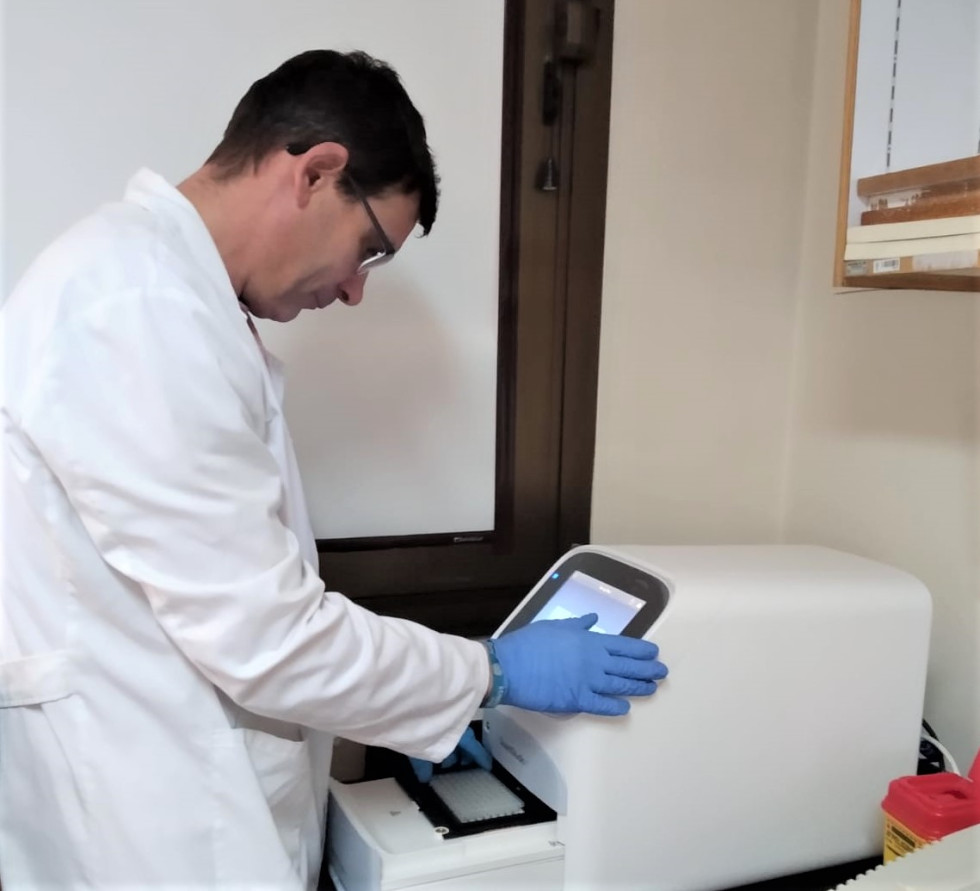 Realización de pruebas de COVID 19 en la ULE 01