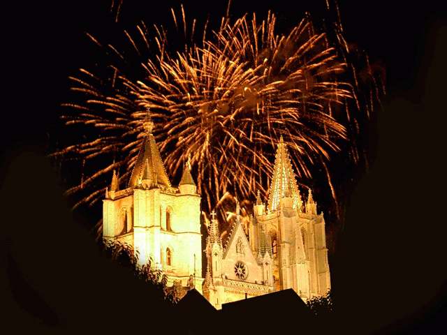 Fiestas leon catedral