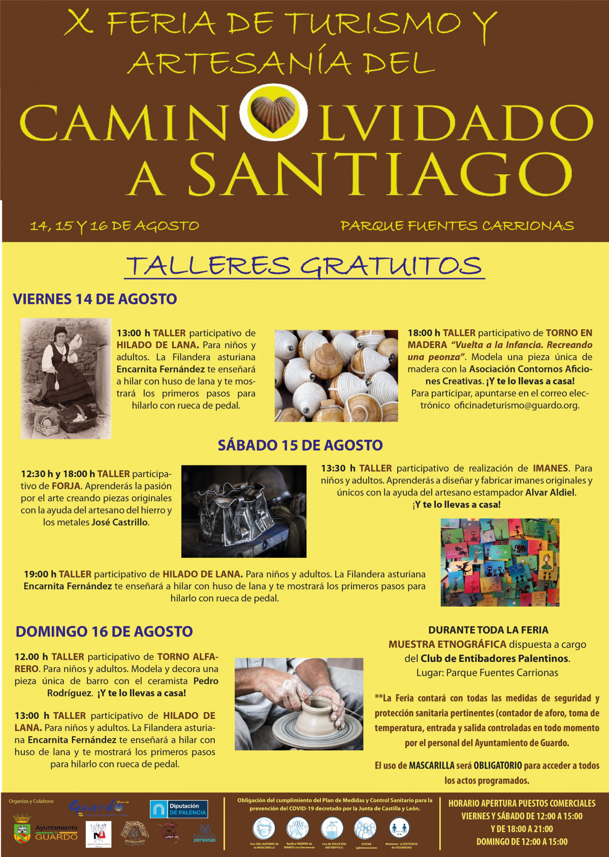 Cartel TALLERES   X Feria de Turismo y Artesanía del Camino Olvidado a Santiago 02 (2)