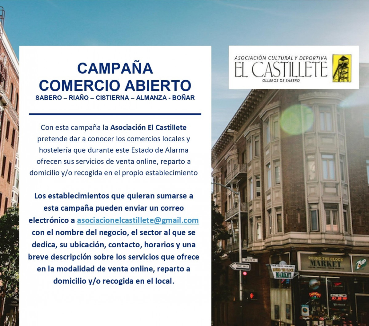 Campau00f1a comercio abierto