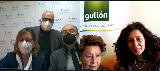 Firma convenio Galletas Gullu00f3n AECC