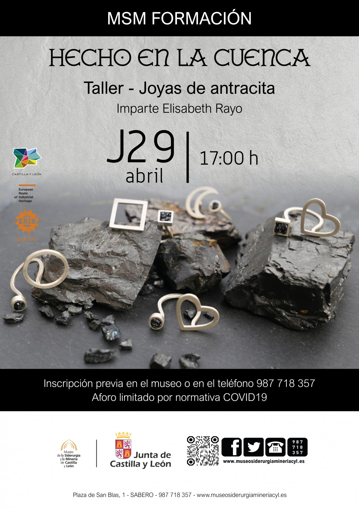 Hecho en la cuenca   Joyas de antracita