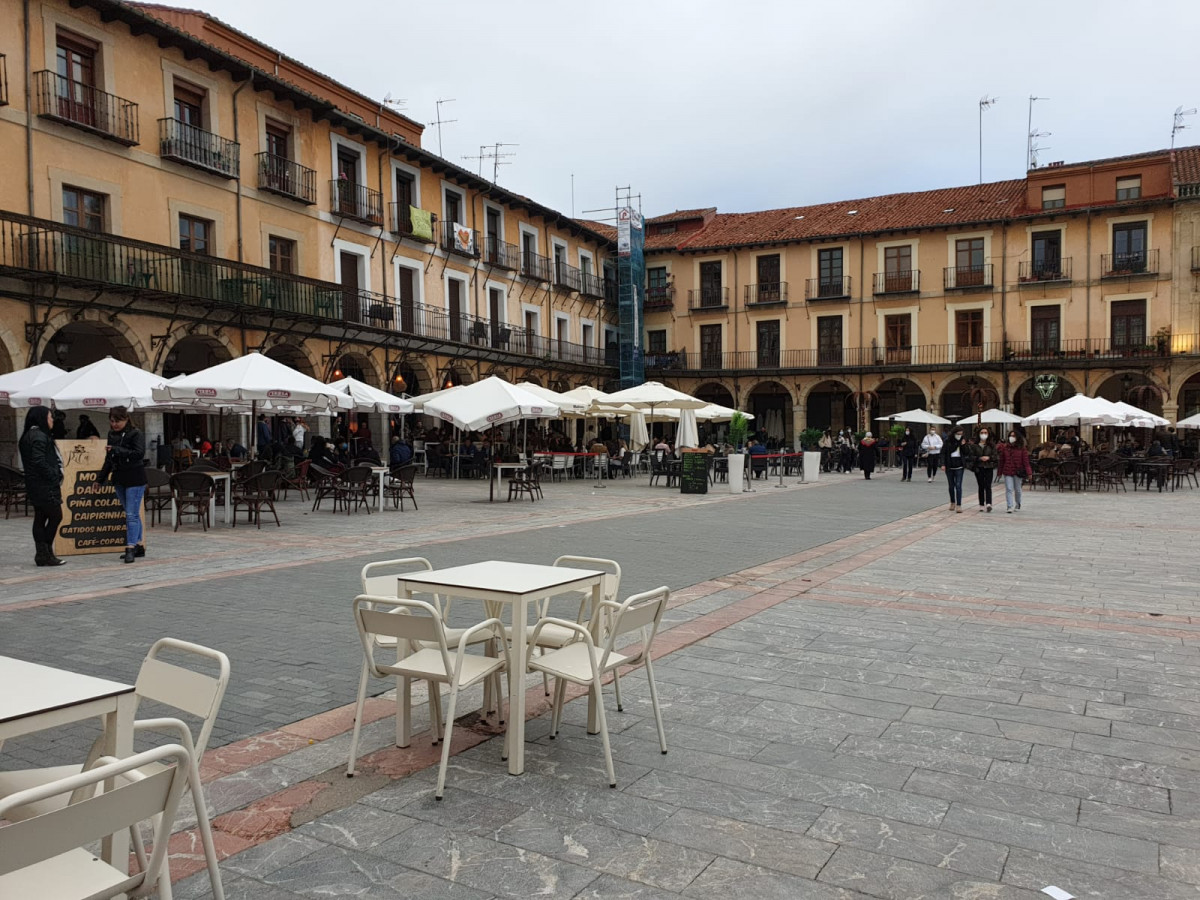 Plaza mayor León abril 2021 2