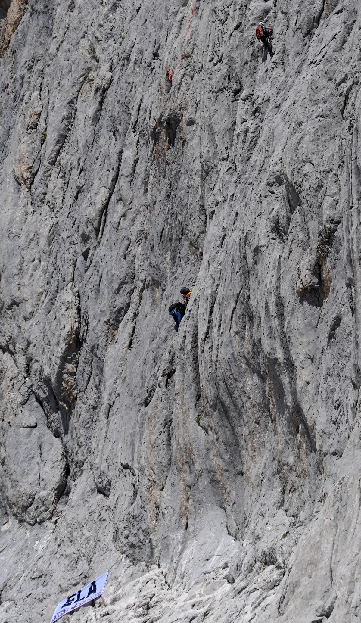 En el inicio de la escalada