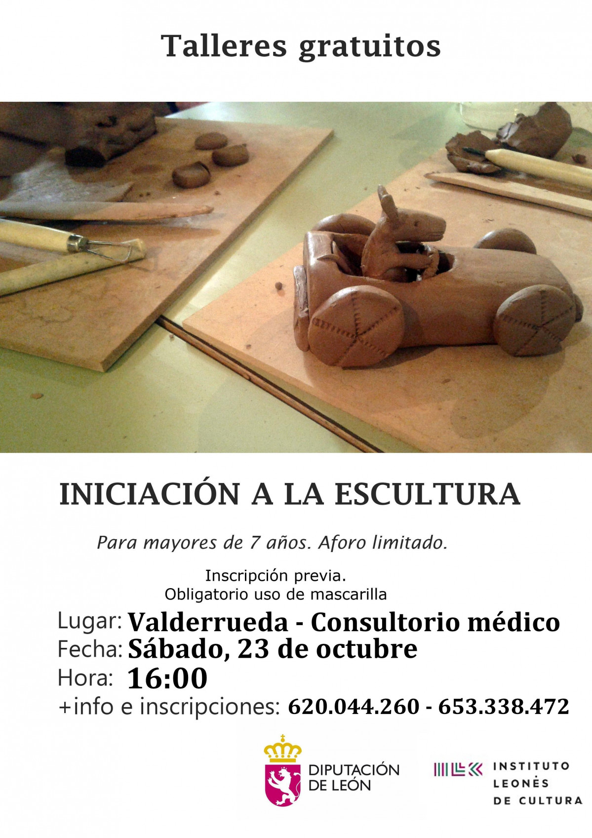 Cartel Taller Escultura octubre2021