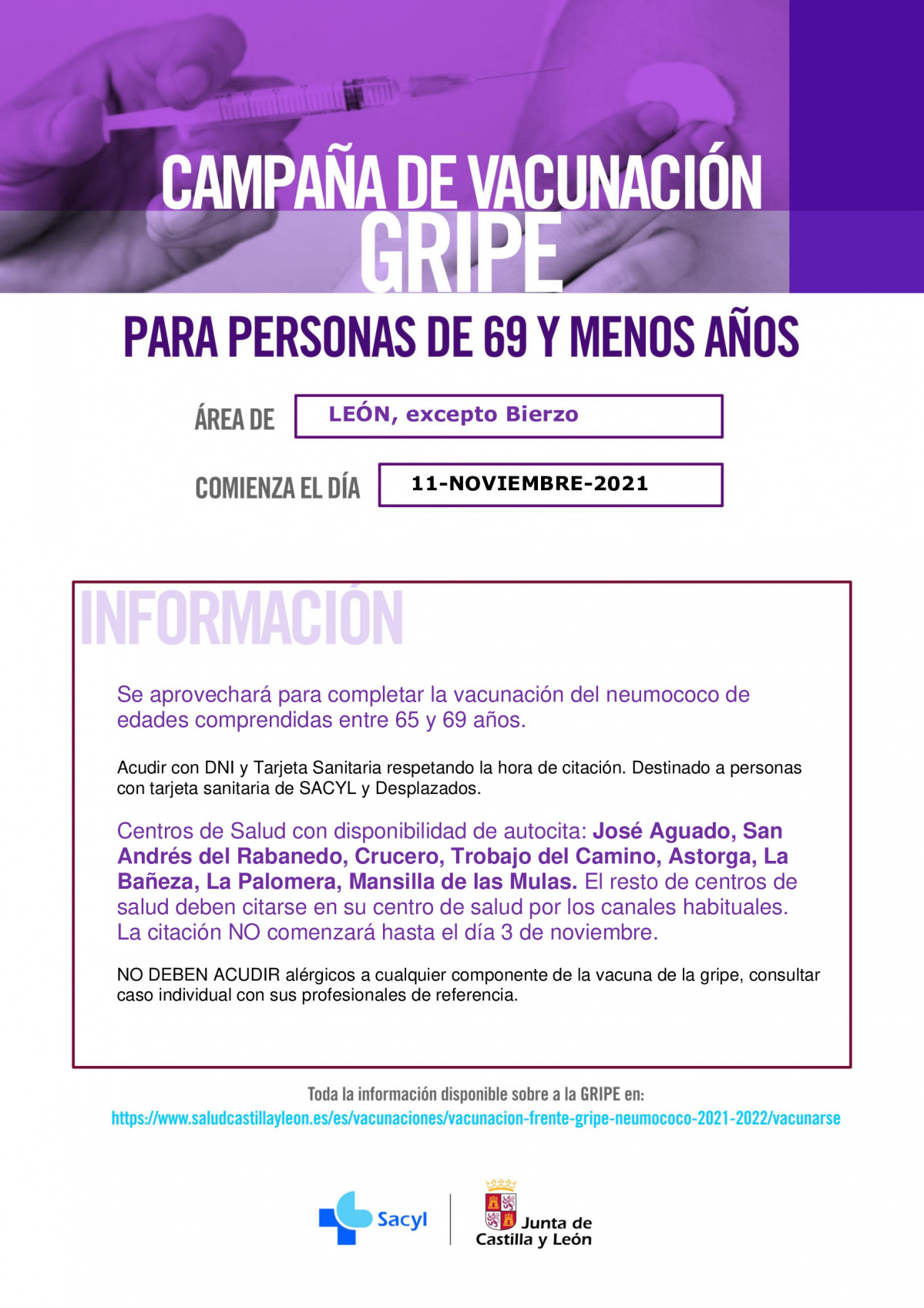 INFORMACION GRIPE LEON