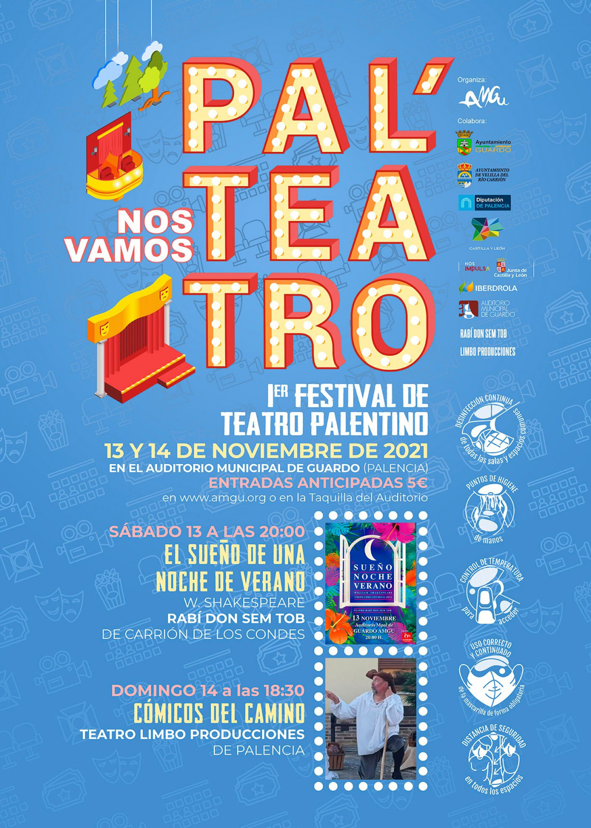 AMGU. Festival de Teatro Palentino. Cartel