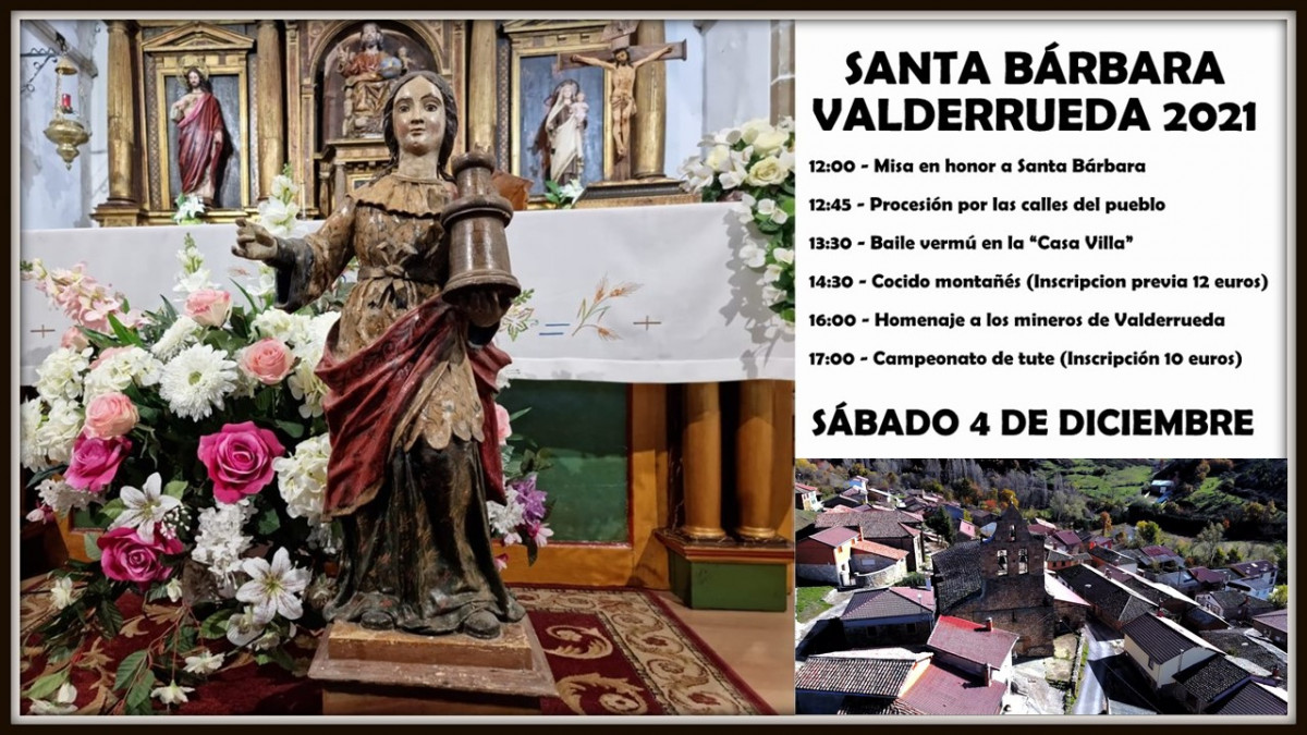 Cartel Santa Barbara Valderrueda 2021 diciemBUENO