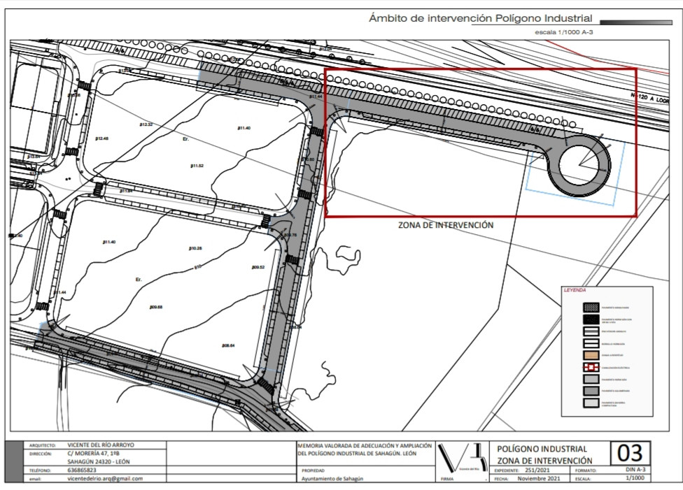Poligono Industrial Sahagun Ambito de Intervención