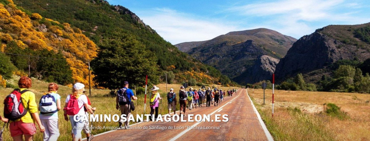 Captura de la web de la Asoc Amigos Camino Santiago en Leu00f3n 'Pulchra Leonina'