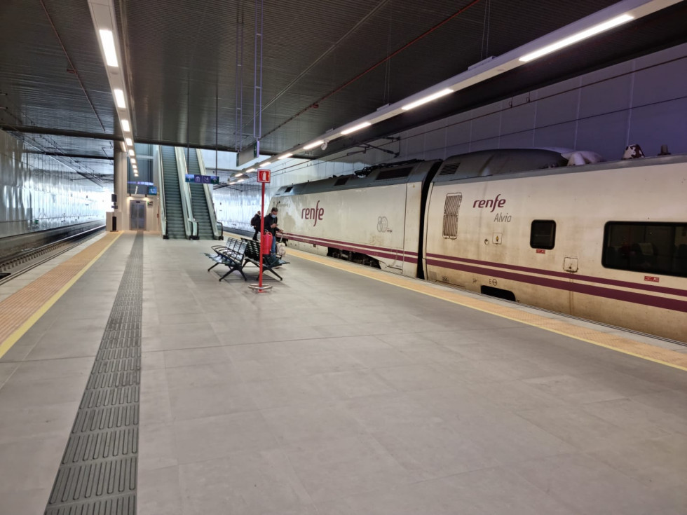 AVE tren estación de tren leon marzo 2022