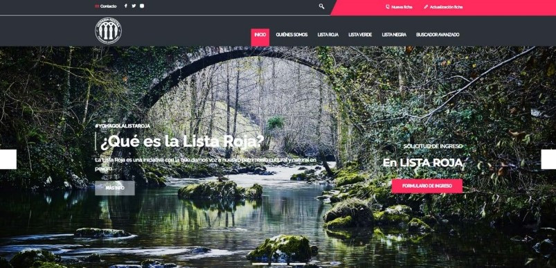 Lista roja web nueva