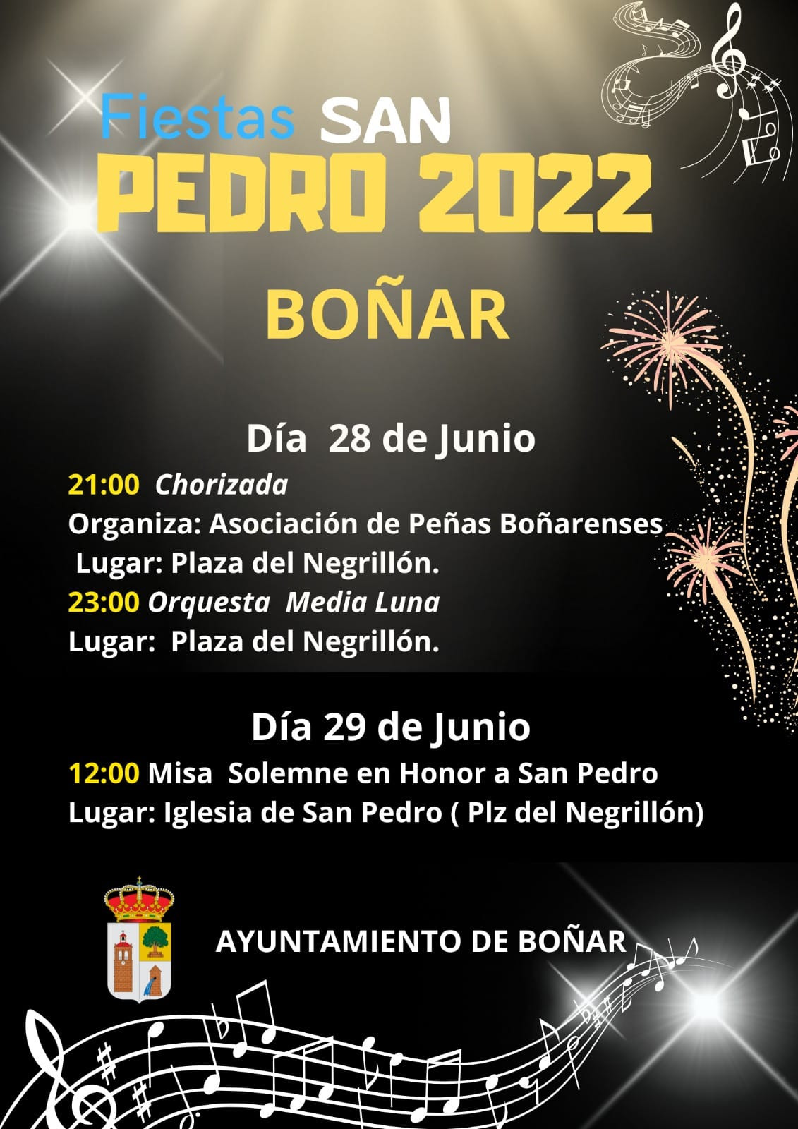 Fiestas san pedro bou00f1ar