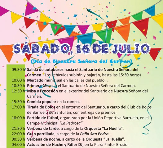 Programa fiestas del carmen barruelo 3 2022