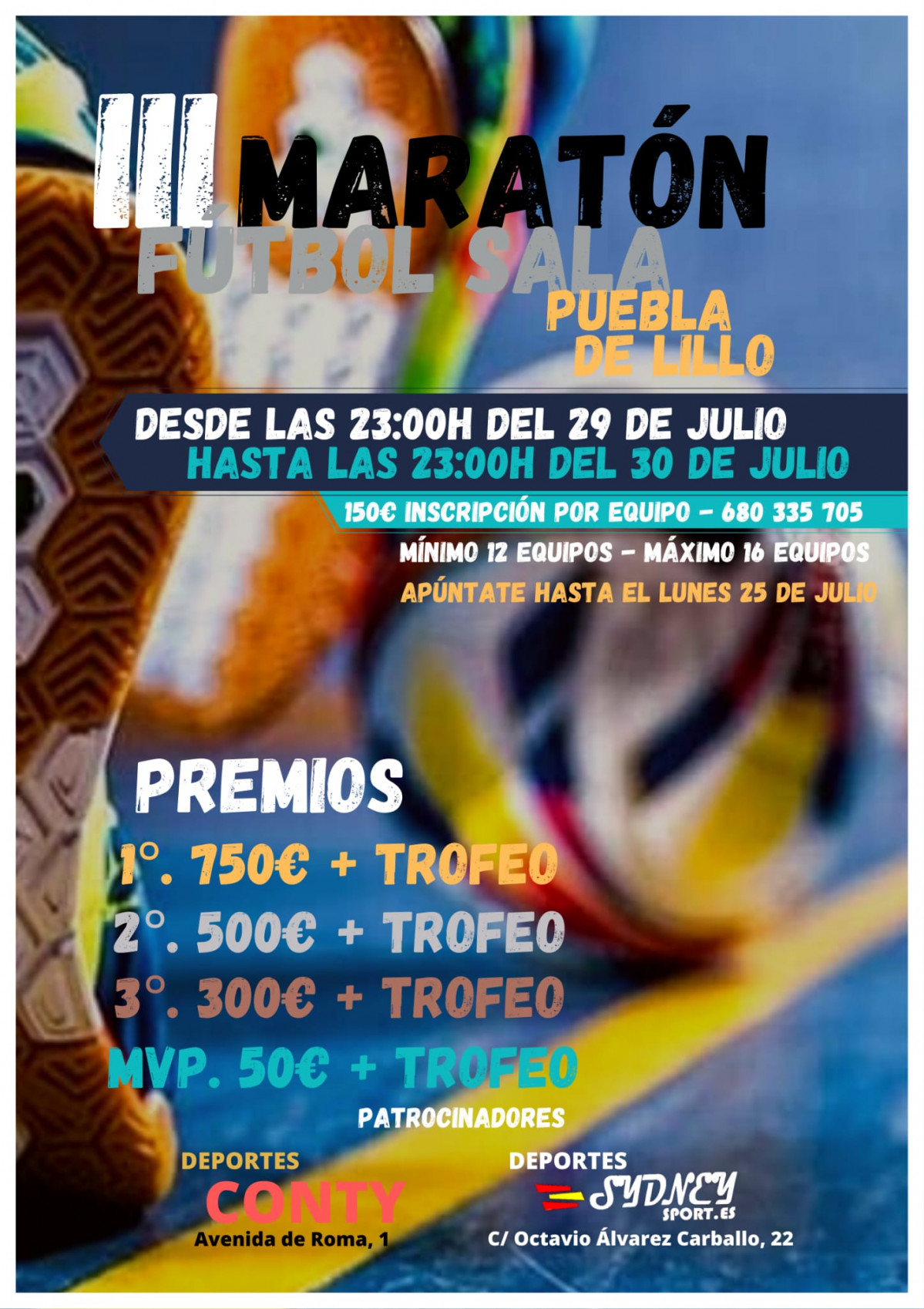 Maraton futbol sala puebla de lillo