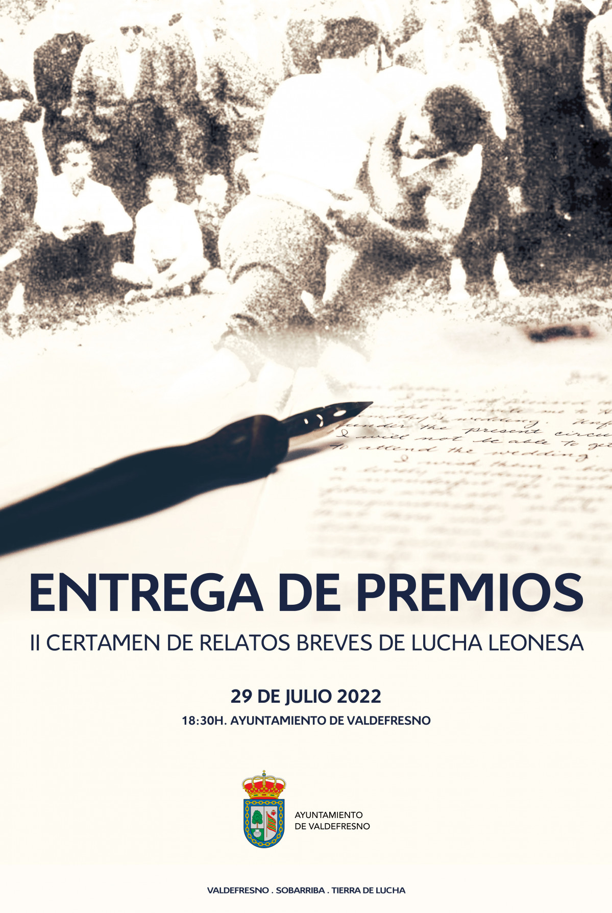 Cartel entrega de premios relatos lucha