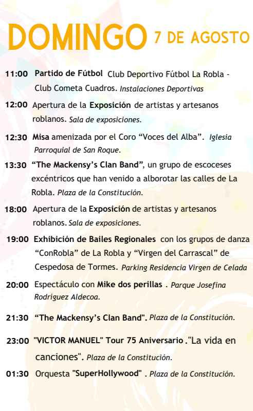 Programa fiestas la robla 3