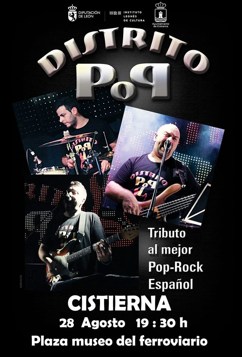 Cartel concierto distrito pop